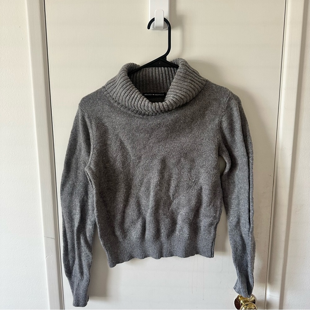 Brandy Melville Gray Turtleneck Sweater